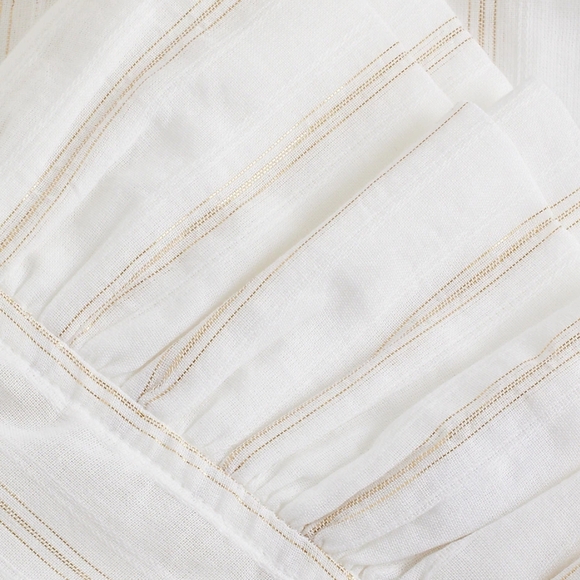 Express White Ruffle Sleeve Top - Picture 6 of 9